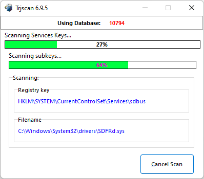 Trojan Remover FastScan Screenshot